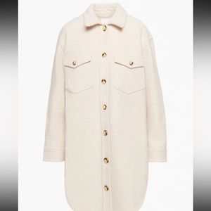Aritzia Wilfred Ganna Long Shirt Jacket